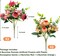 4-Pack Artificial Peony Flower Bundles with Eucalyptus & Lilac – UV-Resistant Faux Silk Plants for Outdoor Planters, Cemetery, Home Decor, and Realistic Floral Centerpieces